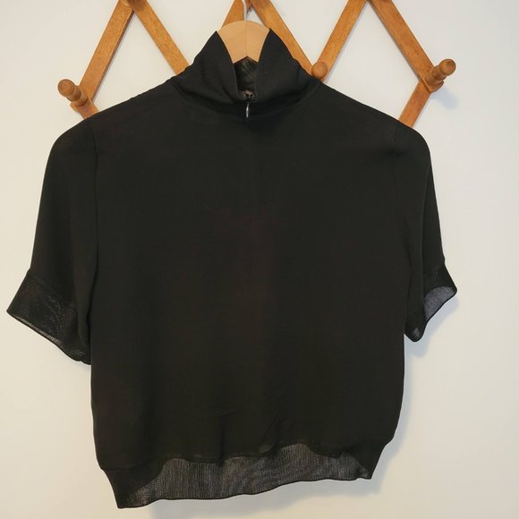 Aritzia Wilfred Apollini Blouse in black - Picture 7 of 7